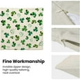 thumbnail image 5 of St Patricks Day Pillow Covers 18x18 Set of 2, Lucky Clover Throw Pillow Covers Green Shamrock Decorative Farmhouse Cushion Case St Patricks Day Decor for Home Couch Sofa Outdoor, 5 of 6