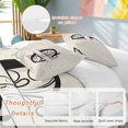 thumbnail image 3 of Letter C Bedding 3 Piece Duvet Cover Set Full Size, Monogram Words Soft Microfiber Comforter Cover with Zipper Closure & Pillowcases, Wrinkle & FadeResistant Quilt Cover, 3 of 9