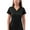 Black, variant on Adar Pro Scrubs For Women - Sweetheart V-Neck Scrub Top