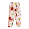 thumbnail image 5 of Kll Womens Daisy And Ladybug Print Pajama Pants Soft Pajama Bottoms For Women Cozy Lounge Pants, 5 of 9