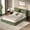 Green, variant on Queen Upholstered Bed Frame, AirFrame Low Profile Cloud Bed, Double-Layered Headboard, 360° Foam Edging, No Box Spring Needed, Easy Assembly, for Bedroom Guest Room, Gray