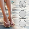 thumbnail image 4 of Psesaysky Stylish Printed Beach Sandals for Women Girls Indoor Outdoor Soft Comfortable Flip-Flops Shower Shoes Size 5-9, 4 of 7