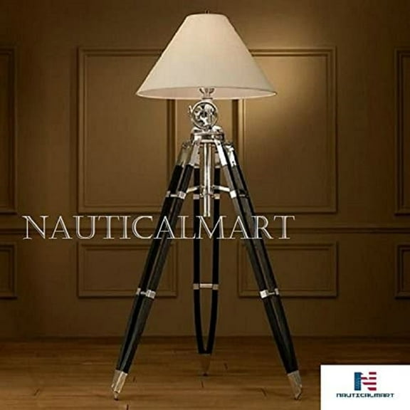 NauticalMart surveyor's marine tripod royal lamp hollywood studio lamp for home decor