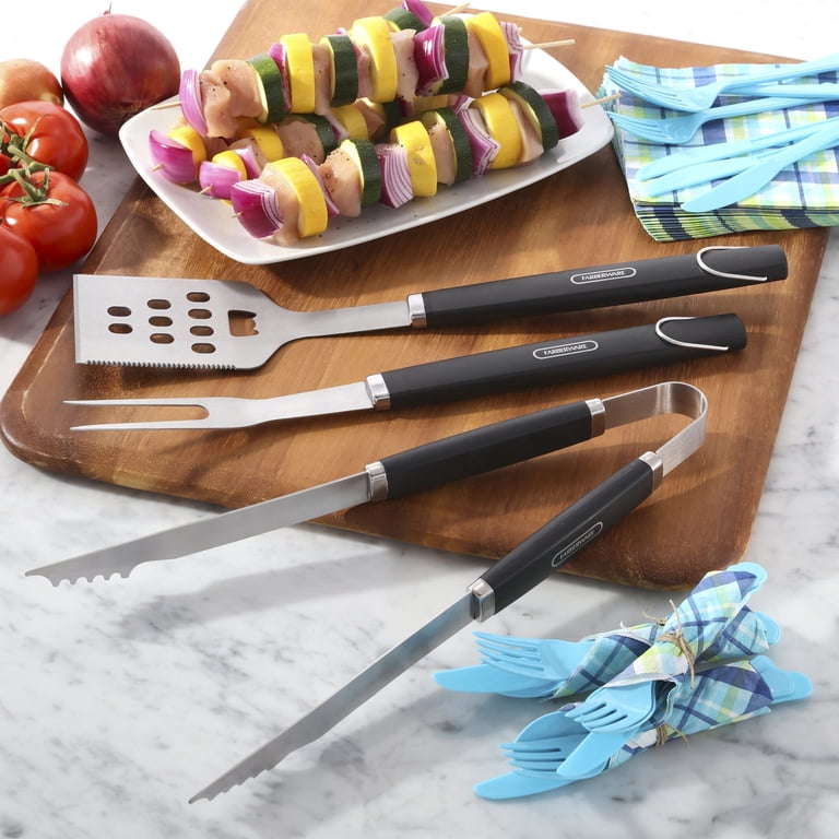 GrillPro 3 -Piece Stainless steel Tool set in the Grilling Tools & Utensils department at
