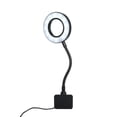thumbnail image 4 of Homgeek Lampe Aquarium 5V 7W 18 LED Pince à Pot de Poisson Vue Lampe Alimentée par USB 3 Couleurs d'Éclairage Changeables 10 Niveaux de Luminosité Réglable Tube Pliable Dimmable, 4 of 7