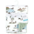 thumbnail image 2 of Hudson Baby Plush Blanket with Furry Binding and Back, Dinosaur Adventures, One Size, 2 of 2