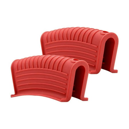 

TINYSOME 2 Pcs Hot Pan Silicone Assist Heat-Resistant Handle Pan Support Cover Non-slip Pot Holder Sleeve
