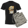 thumbnail image 6 of CafePress - Golden Retriever Portrait Men's Dark Pajamas - Men's Dark Loose Fit Cotton Pajama Set, 6 of 7