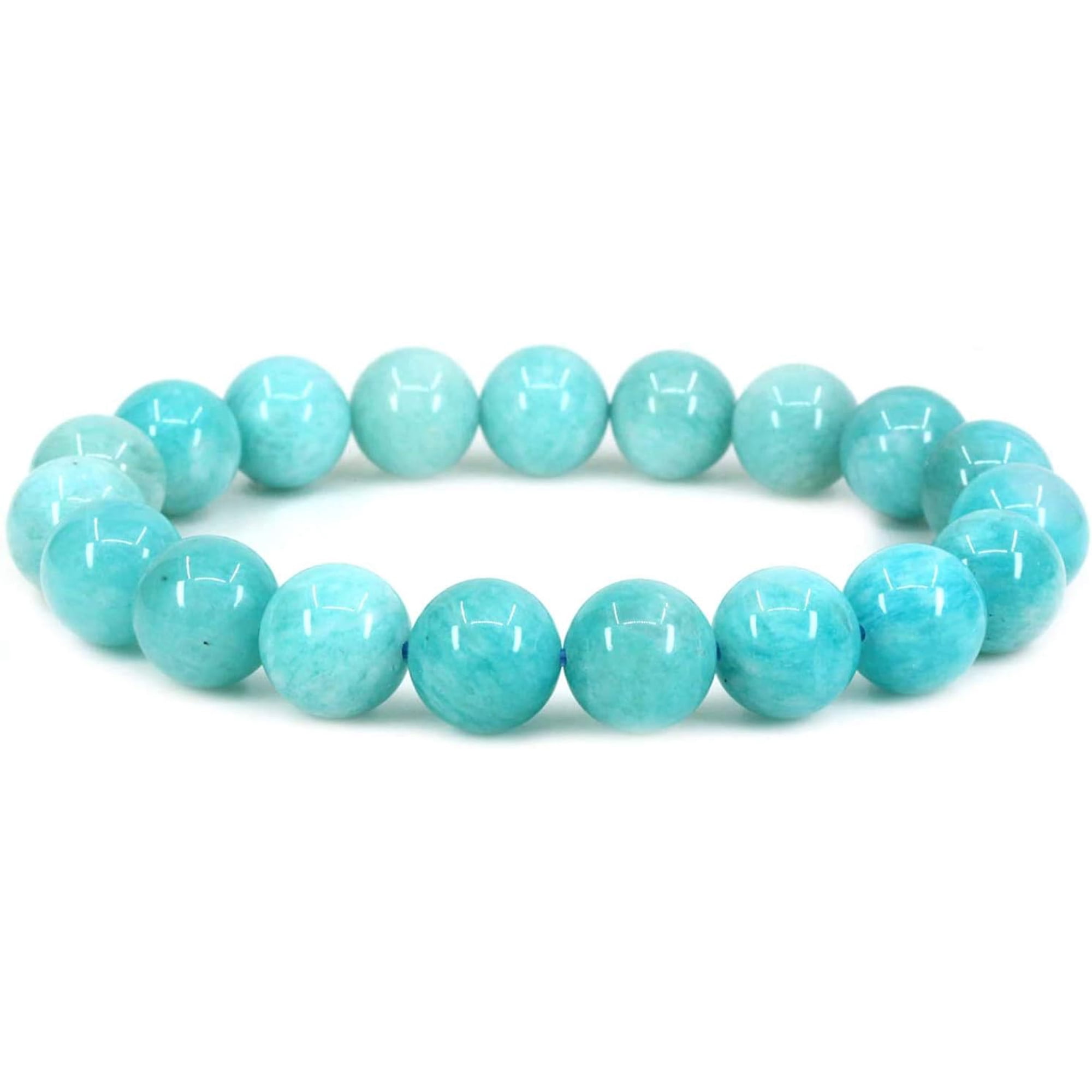 Bracelet Extensible Blanc Et Bleu Clair - Faux Diamants - Neuf Avec étiquette