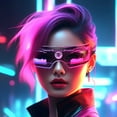 thumbnail image 3 of Dserhfy LED Glasses 7 Color 12 Modes Cyberpunk Eyeglasses Flashing Light Up Eyewear for Halloween Cosplay Party Bar, 3 of 8