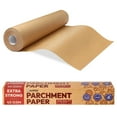 thumbnail image 1 of Katbite Rouleau de Papier Parchemin Non Blanchi Robuste pour la Cuisson, 15 Po x 164 Pieds, 205 Pi2, Brun, 1 of 9
