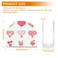 thumbnail image 3 of Doole Valentine's Day Design Thick U Shape Acrylic Napkin Holder Non Slip Space Saving for Kitchen, 3 of 9