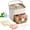 White, variant on 48 Cube Ice Maker With Easy Press Lid, Double Layer Portable Ice Cube Container with Lid and Storage Box for Freezer, Handled Press-Type Ice Cube Tray with Lid and Bin for Whiskey, Cocktail (Green)