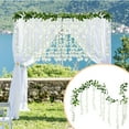 thumbnail image 2 of Wisteria Flower Vines Garland 6.56 Ft Artificial Silk Flowers - Hanging Wisteria String for Wedding, Garden, and Home Decor, White, Garland, 2 of 5