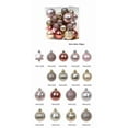 thumbnail image 2 of VOTRUDI Shatterproof Christmas Ornament Set, 34-Piece Rose Gold & Silver Glitter Balls, Elegant Modern Tree Decorations for Home and Party, 2 of 5