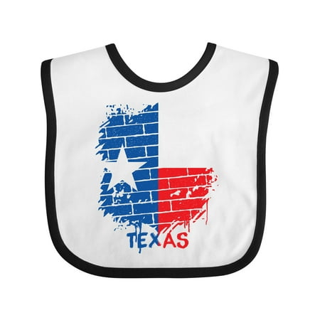 

Inktastic Graffiti Texas State Flag Gift Baby Boy or Baby Girl Bib