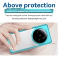 thumbnail image 2 of Case for Xiaomi Mi 13 Ultra Phone Case Slim Dropproof [Defend from Drop/Scratch/Slip/Fingerprint] Clear Acrylic Hard Back Soft TPU Bumper Hybrid Phone Cover for Xiaomi Mi 13 Ultra-Crystal Blue, 2 of 16