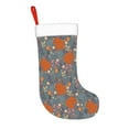 thumbnail image 2 of Yiaed Floral Squirrel Print Christmas Stockings, Christmas Stockings Hanging Ornaments, Christmas Stockings for Family Christmas Holiday Decorations, 2 of 7