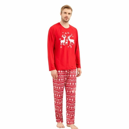 

Christmas Pajamas for Family Long Sleeve Cute Christmas Elk Tree Print Women Mens Baby Christmas Gifts Family Christmas Pjs Matching Sets