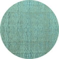 thumbnail image 1 of Ahgly Company Indoor Round Abstract Light Blue Modern Area Rugs, 8' Round, 1 of 4