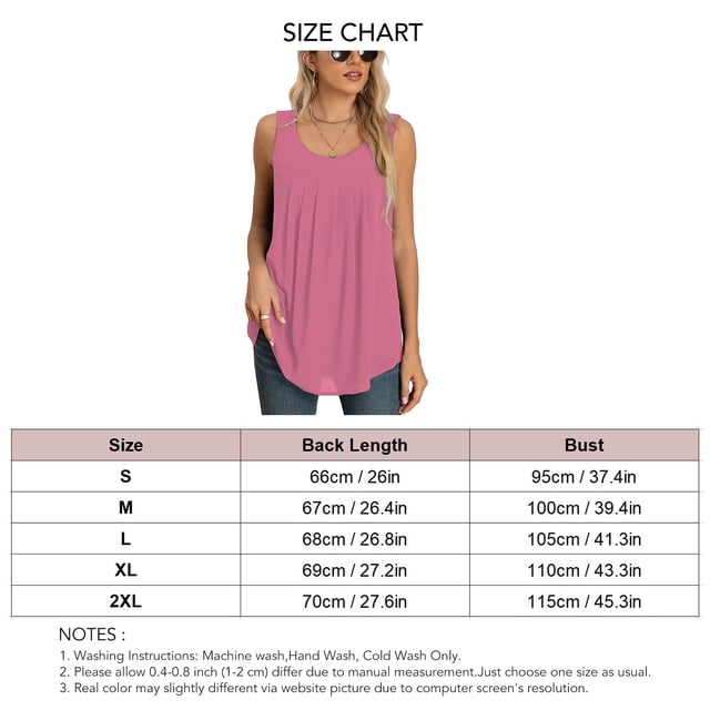 Blusa sin mangas de gasa para mujer NikouMX verano S M L XL XXL