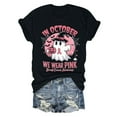 thumbnail image 3 of Breast Cancer Awareness Halloween Tshirts Women 2025 In October We Wear Pink Ghost Graphic Halloween Shirts for Women, 3 of 5