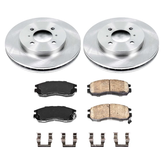 Ultimate Brakes Front Semi-Metallic Brake Pad and Rotor Kit with Hardware WM80446