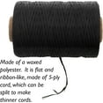 thumbnail image 2 of The Beadsmith Artificial Sinew – Waxed Polyester Cord, Black Color, 5-Ply, 8 oz, 273 yds / 820 ft, 2 of 7