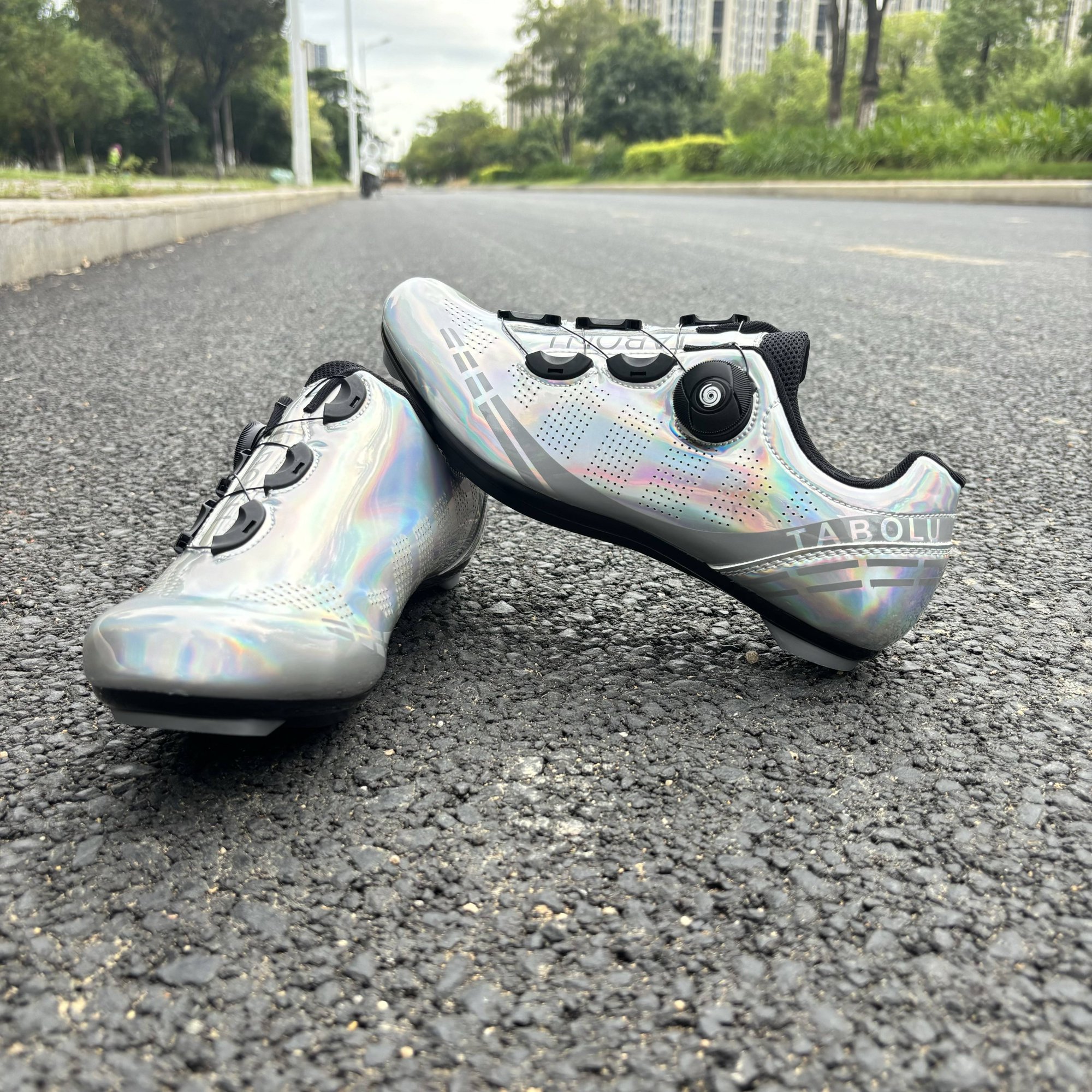Baskets De Cyclisme VTT/route Pour Hommes - Compatibles SPD, Tailles 38-47, Neuves Sans Défauts Majeurs
