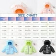 thumbnail image 3 of NAISIBABY Toddler Puffer Jacket, Zip Up Fall Winter Clothes Cute Hooded Lightweight Warm Boys Girls Quilted Coat Pink 3T, 3 of 9