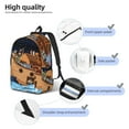thumbnail image 5 of Balery Ocean Scene with Noah's Ark Vintage Canvas Backpack for Men and Women - Large Capacity, Durable Travel Laptop Bag for School, Work, Hiking, and Outdoor Activities, 5 of 7