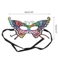 thumbnail image 2 of Unique Bargains Halloween Christmas 1 Pc Butterfly Half Face Party Mask for Masquerade Party Colorful Lace, 2 of 5