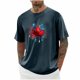 thumbnail image 1 of Camisetas de Manga Larga para Hombre Algodón Impresión Cuello Redondo Blusas de Moda Casual, 1 of 3