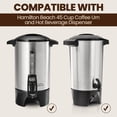 thumbnail image 2 of Coffee Paper Filter for Hamilton Beach 45 Cup Coffee Urn and Hot Beverage Dispenser, 100pcs, 2 of 6