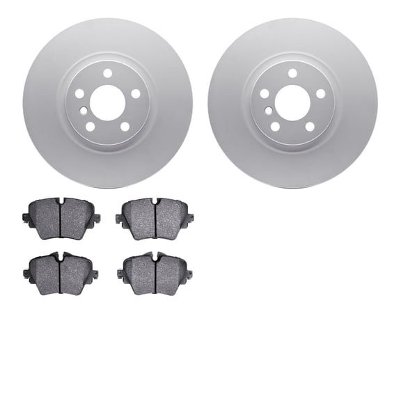 Dynamic Friction Company Front Geospec Brake Rotors with 5000 Advanced Brake Pads 4502-31276