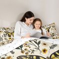thumbnail image 5 of Feelyou Hippie Tribal Butterfly Full Size Comforter Sets, Cartoon Jungle Mushroom Bedding Comforter Set, Rustic Groovy Sunflower Reversible Bedding Sets, Super Cozy Room Decor, 3pcs, 5 of 8