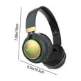 thumbnail image 3 of Christmas Clearance Holiday Deals! QTOCIO Wireless Bluetooth Headset, Over Ear Bluetooth Wireless Headphones Long Battery Life HiFi Noise Reduction Foldable Lightweight Headset, Gray, 3 of 8