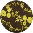 thumbnail image 3 of SAFAVIEH Soho Shelby Abstract Floral Wool Runner Rug, Brown/Green, 2'6" x 8', 3 of 8