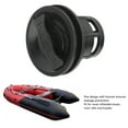 Black Professional Boat Air Valve - Leakproof Inflatable Raft Fill