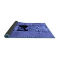 thumbnail image 2 of Ahgly Company Indoor Round Abstract Blue Modern Area Rugs, 3' Round, 2 of 4