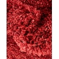 thumbnail image 4 of Unique Loom Davos Shag Collection Area Rug - Solid (3' 3" x 5' 3" Rectangle Poppy), 4 of 7