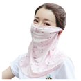 thumbnail image 2 of Women Casual Sunscreen Mask Neck Scarf Mask Print Thin Mask Scarf, 2 of 2
