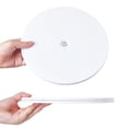thumbnail image 2 of 6 Inch Lazy Susan Turntable White Acrylic Ball Bearing Rotating Tray For Spice Rack Table Cake Kitchen Pantry Decorating Bathrooms Tv Laptop Computer Monitor 30-Lb Load Capacity (360 Rotation), 2 of 4