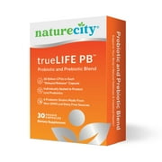 NatureCity TrueLife PB - Probiotic and Prebiotic Blend, 30 Capsules