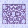 thumbnail image 1 of Ahgly Company Indoor Square Oriental Blue Traditional Area Rugs, 3' Square, 1 of 4