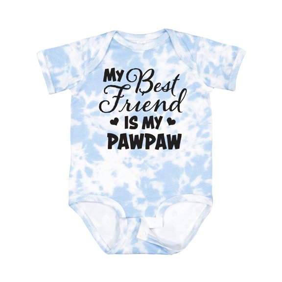 Inktastic My Best Friend is My Pawpaw with Hearts Boys or Girls Baby Bodysuit
