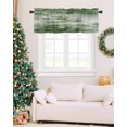 thumbnail image 6 of Vintage Green Curtain Valance for Windows/Living Room/Kitchen/Bathroom/Café, Short Rod Pocket Tier Curtain Window Treatment Panel Modern Geometric Abstract Art Topper Curtain 42''x12'', 6 of 6
