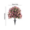 thumbnail image 3 of Spring And Summer Artificial Imitation Rose Flowers For Ground Planting In Outdoor Gardens Courtyards And Porch Decorations, 3 of 6