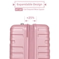 thumbnail image 7 of imerelez Luggage Sets 6 Piece with Duffel Bags, Hardside Expandable Suitcases with Spinner Wheels TSA Lock, Pink, 7 of 7