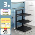 thumbnail image 2 of ENIYUU - 1 estante plegable ajustable para ollas, organizador de metal para cocina, estante para fregadero, soporte de gabinete multicapa para ollas y sartenes, ahorra espacio, 2 of 6